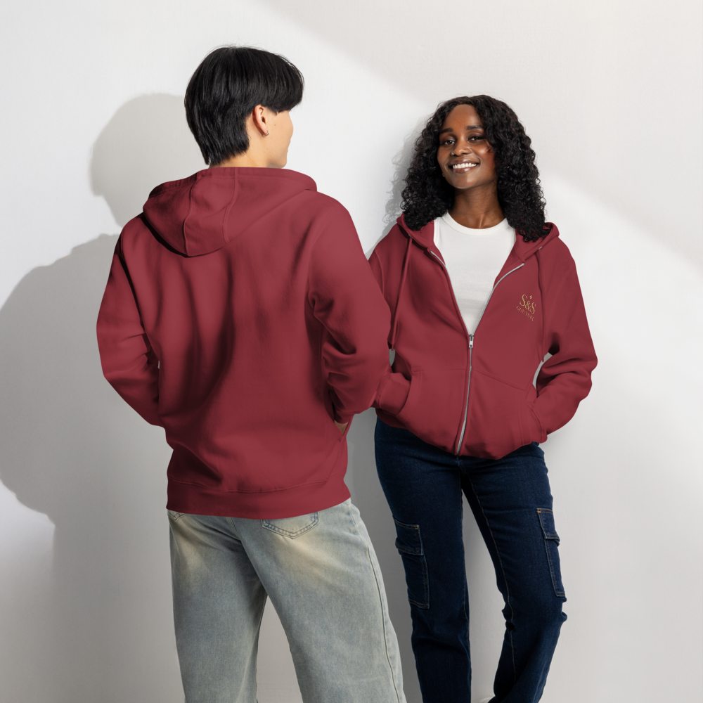 S&S COUTURE Premium Full Zip Hoodie - Cotton Blend | Everyday Comfort